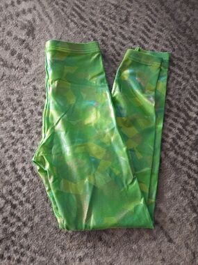 Cali Sun & Fun x American Apparel Holographic Green Leggings – Size S